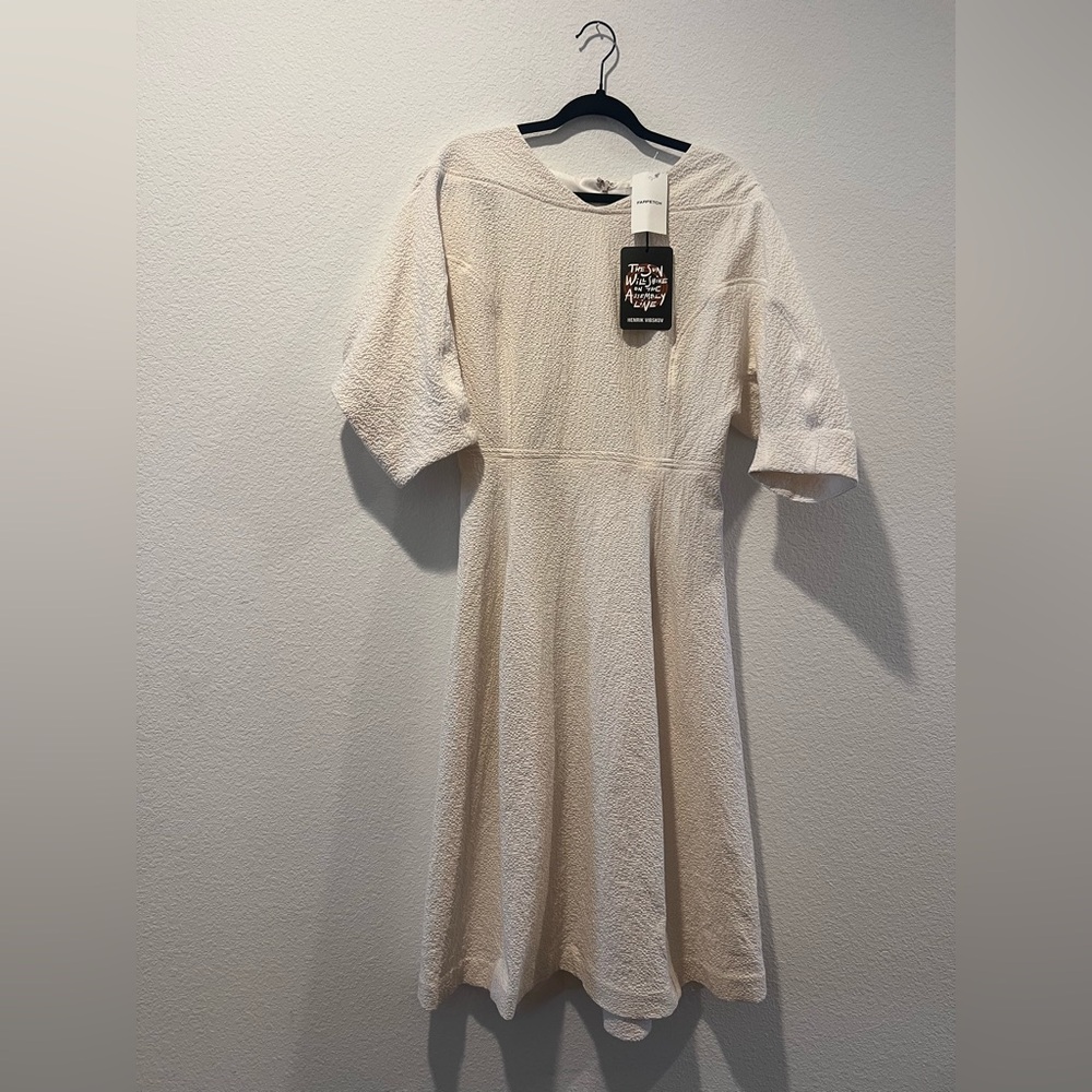 Henrik Vibskov Cream Textured Dress